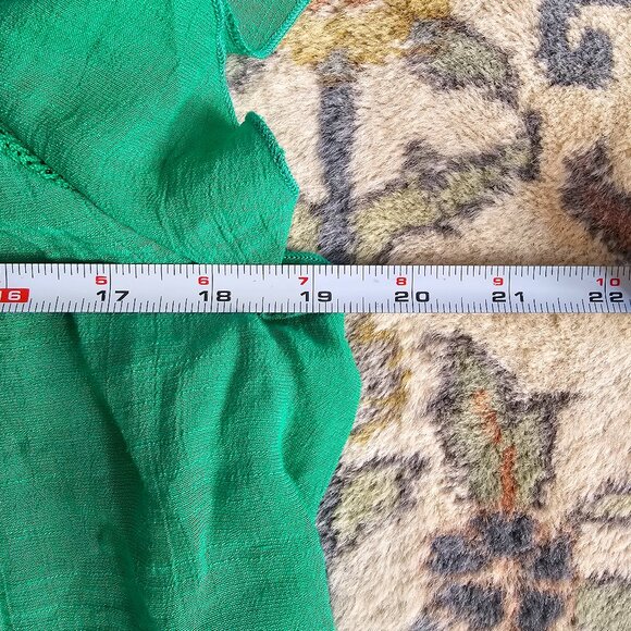 Nanette Lepore Green Cap Sleeve Blouse Women's M - Picture 5 of 6